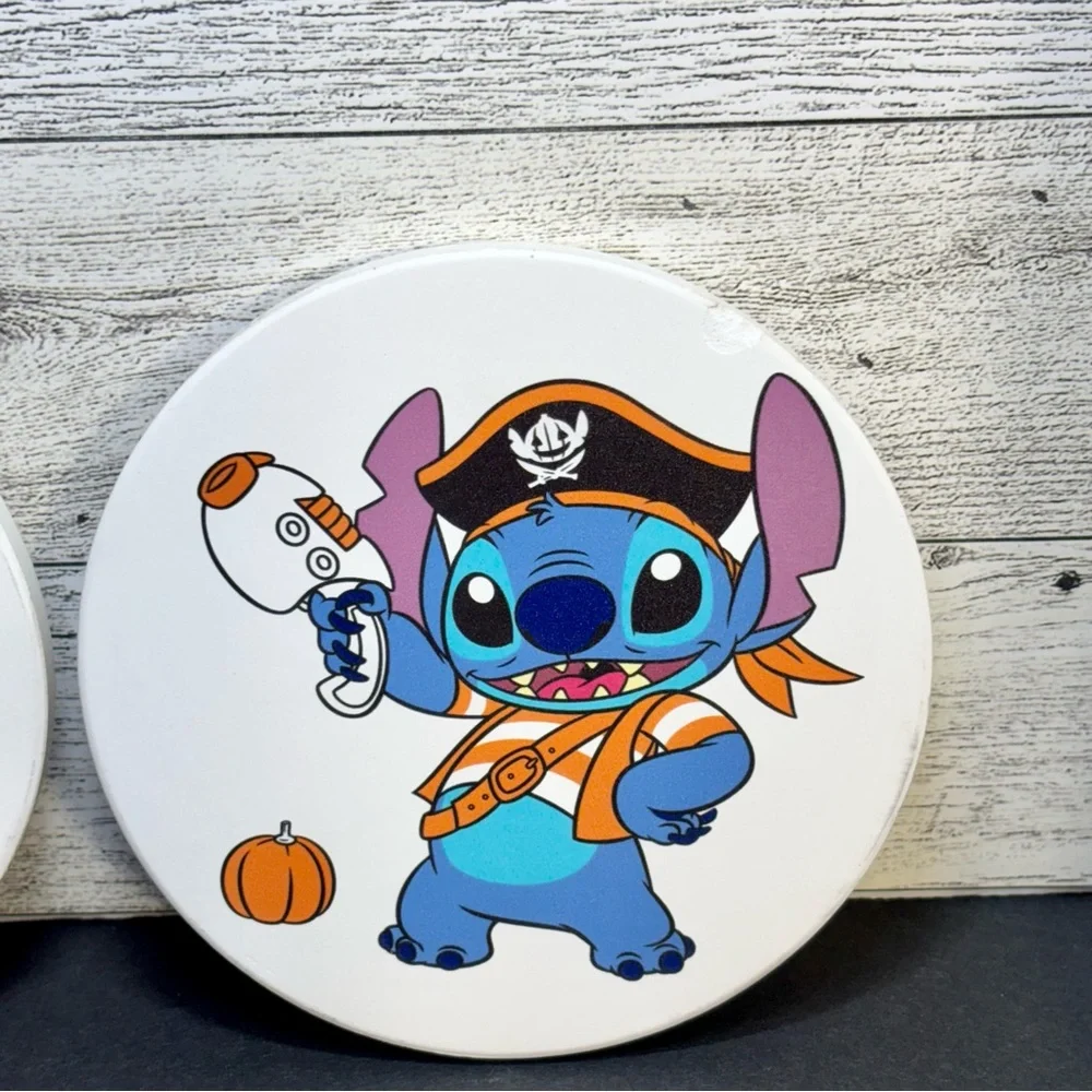 Disney LILO and Stitch Halloween‎ them drink coasters lot of 3